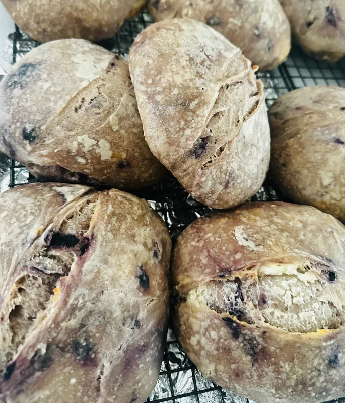 Blueberry Cheesecake Sourdough Loaf