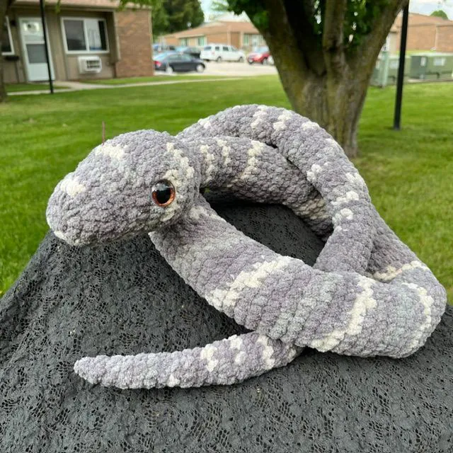 Weighted Crocheted Boa Constrictor 4'11"