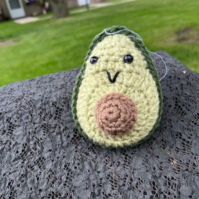 Crocheted Avocado