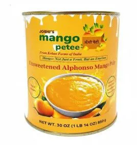 Pre-order Now -Mangopetee Indian Alphonso Mango Pulp (Ratnagiri) - Unsweetened