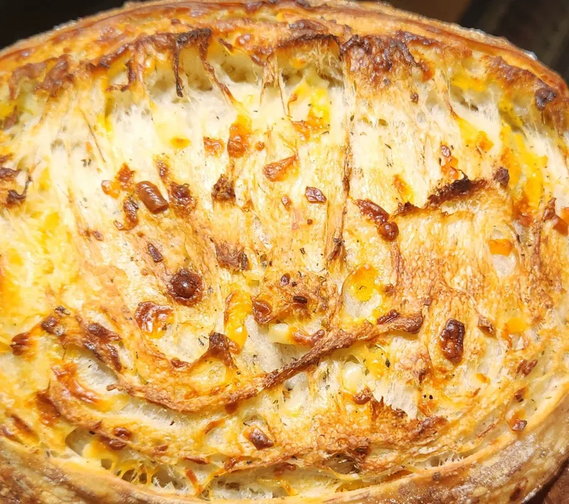 Italian Herb and Cheddar Sourdough