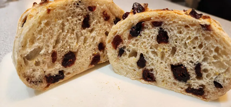 Cranberry Orange Sourdough Bread