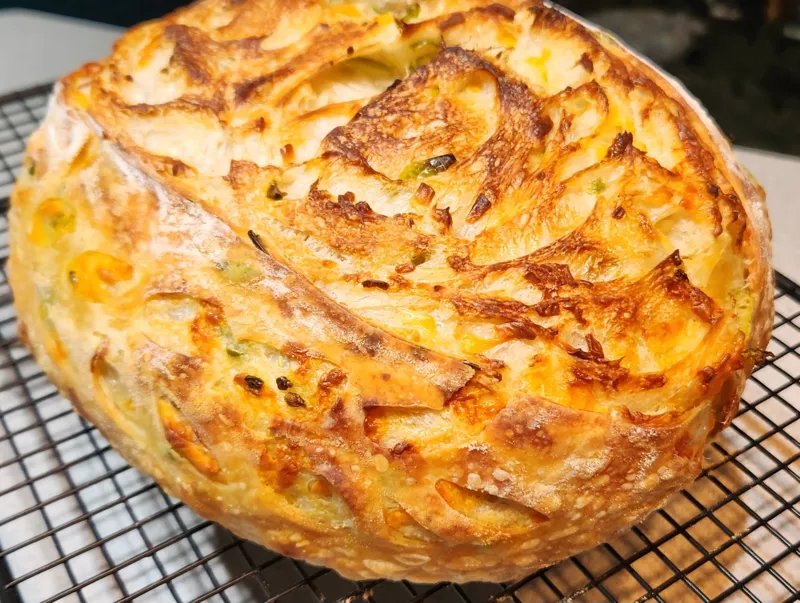 Jalepeno Cheddar Sourdough Bread