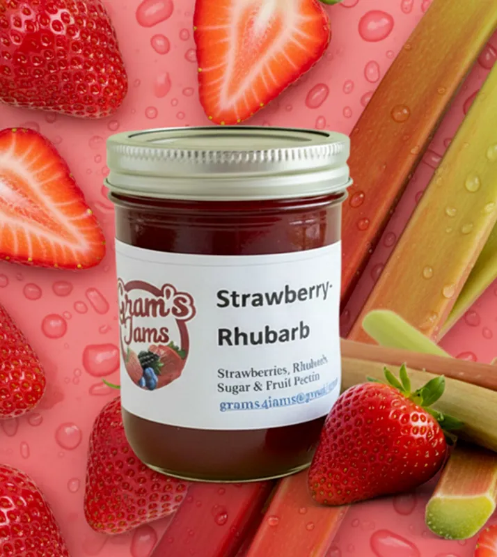 Strawberry Rhubarb 8 oz