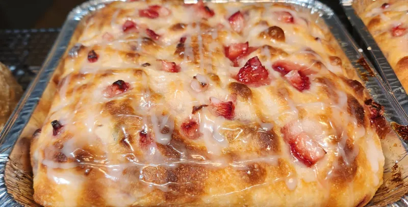 Strawberry Lemonade Sourdough Focaccia