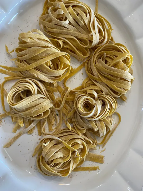 Slow dried, freshly made Organic Semolina Pasta priced per lb