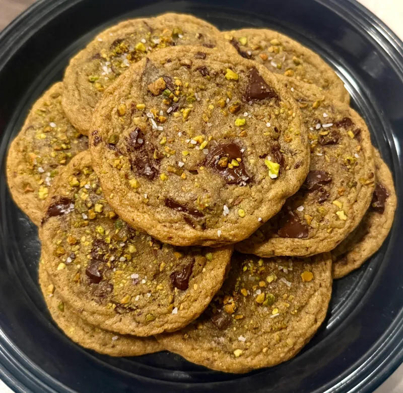 Salted Pistachio Chocolate Chunk Cookies Half Dozen