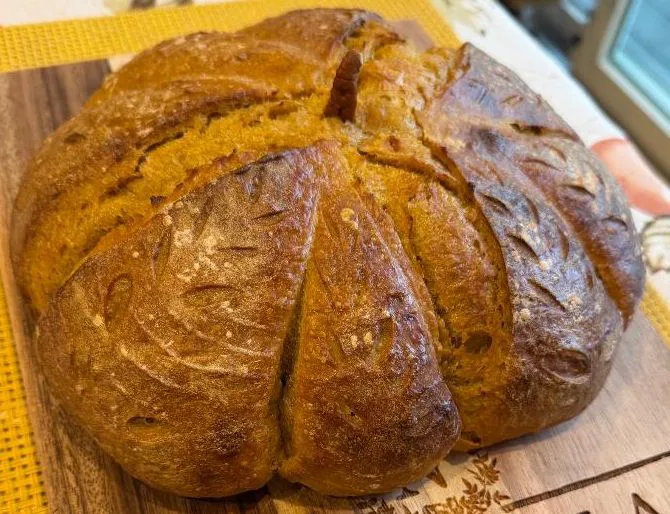 Pumpkin-Shaped Sourdough Bread. Seasonal / Fall Exclusive 🎃