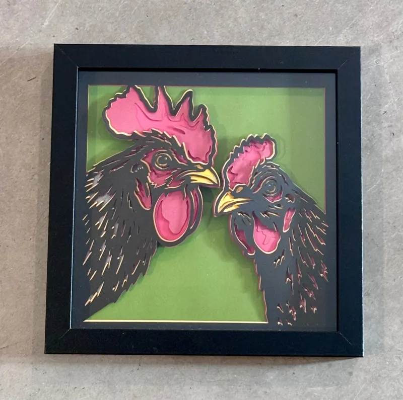 Chicken shadow box