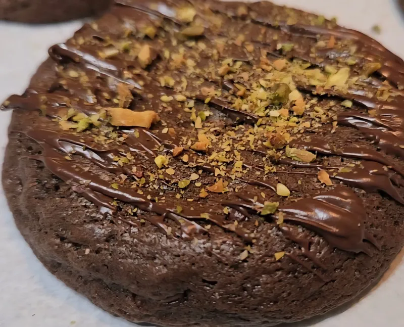 Dubai Chocolate Stuffed Sourdough Cookie