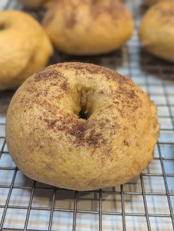 Pumpkin Spice Bagels