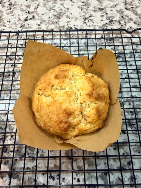 King- Sized Sourdough Corn Muffins