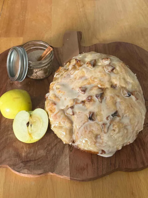 Apple Fritter Focaccia Bread