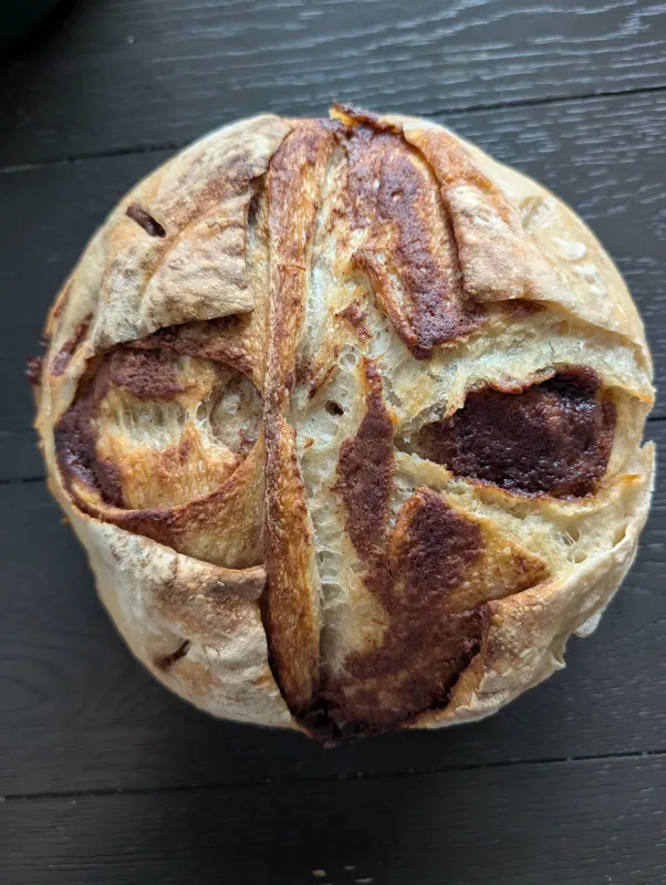 Cinnamon Roll Sourdough Loaf