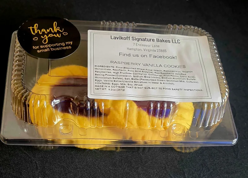 Raspberry Vanilla cookies
